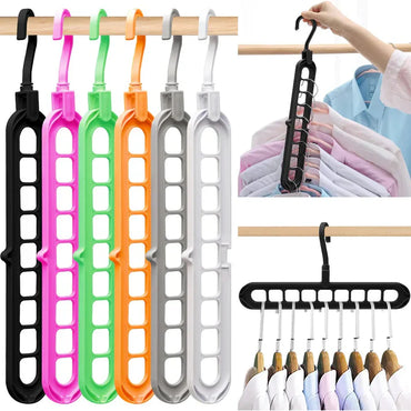 9 hole hangers for clothes organizer