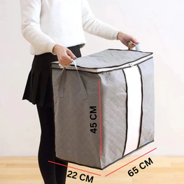 Portable Storage Bamboo Bag  | Clothes Storage Bag Organizer