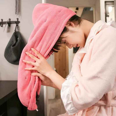 Head Hair Dry Towel Wrap